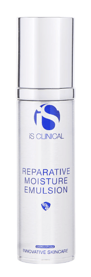 The Reparative Moisture Emulsion iS Clinical is a rejuvenating moisturiser available as part of the Biba Cosmetic Solutions Skin Care Range.